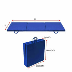 2-Inch Thick Foam Tri Folding Mat: Perfect for Workouts, Gymnastics, Pilates, and More